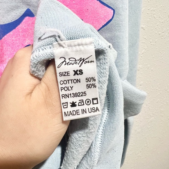 Madeworn: The Rolling Stones Chainstitch Sweatshirt in Blue Haze XS - Picture 8 of 8